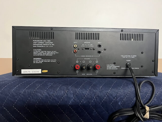 Parasound HCA-1200 high current amplifier